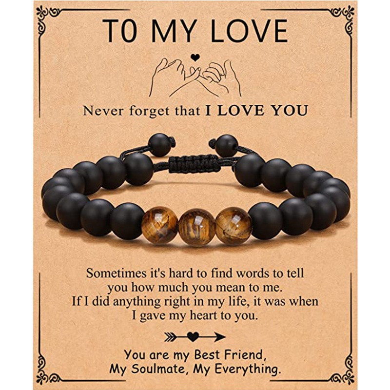 2:Tiger Eye Bracelet Love Card