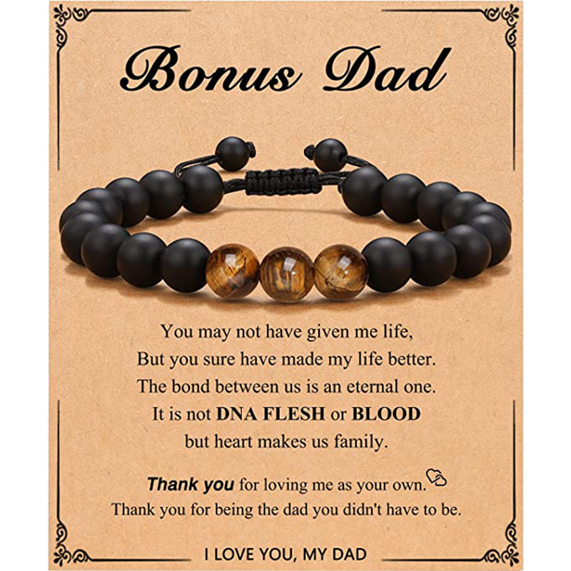 6:Tiger Eye Bracelet Bonus Dad Card