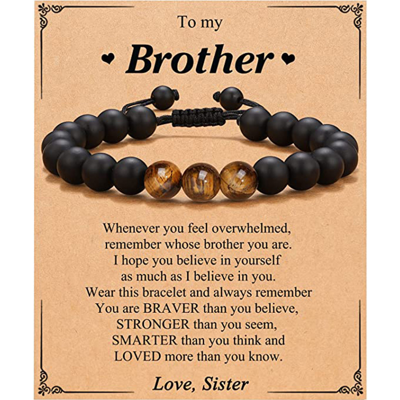 10:Tiger Eye Bracelet Brother Card