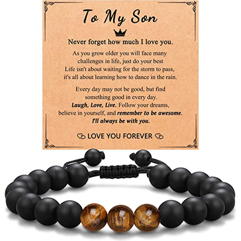 11:Tiger Eye Bracelet Son Card