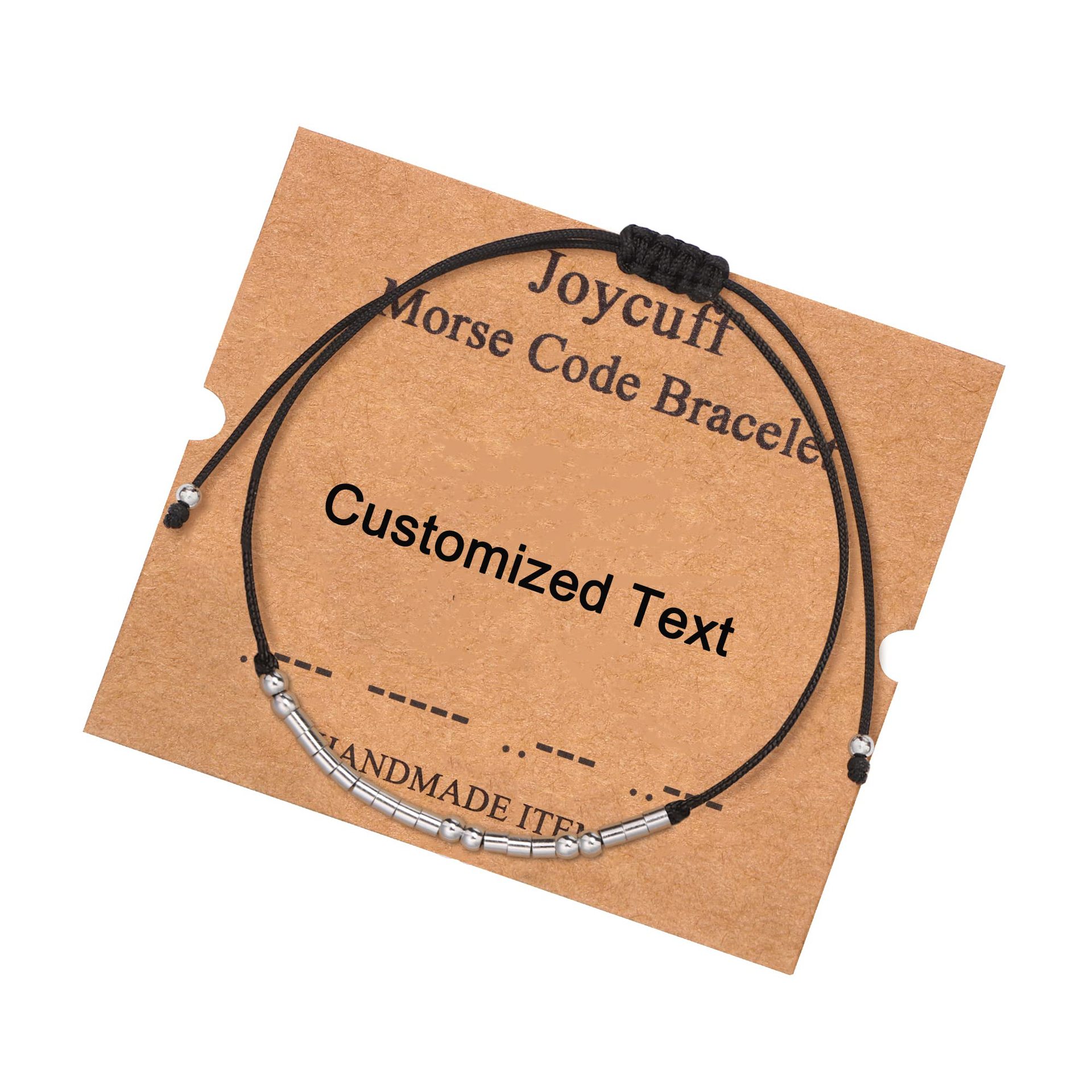 16:Customized text bracelet