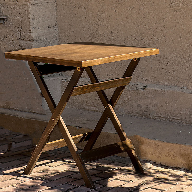 Folding square table (no installation required)