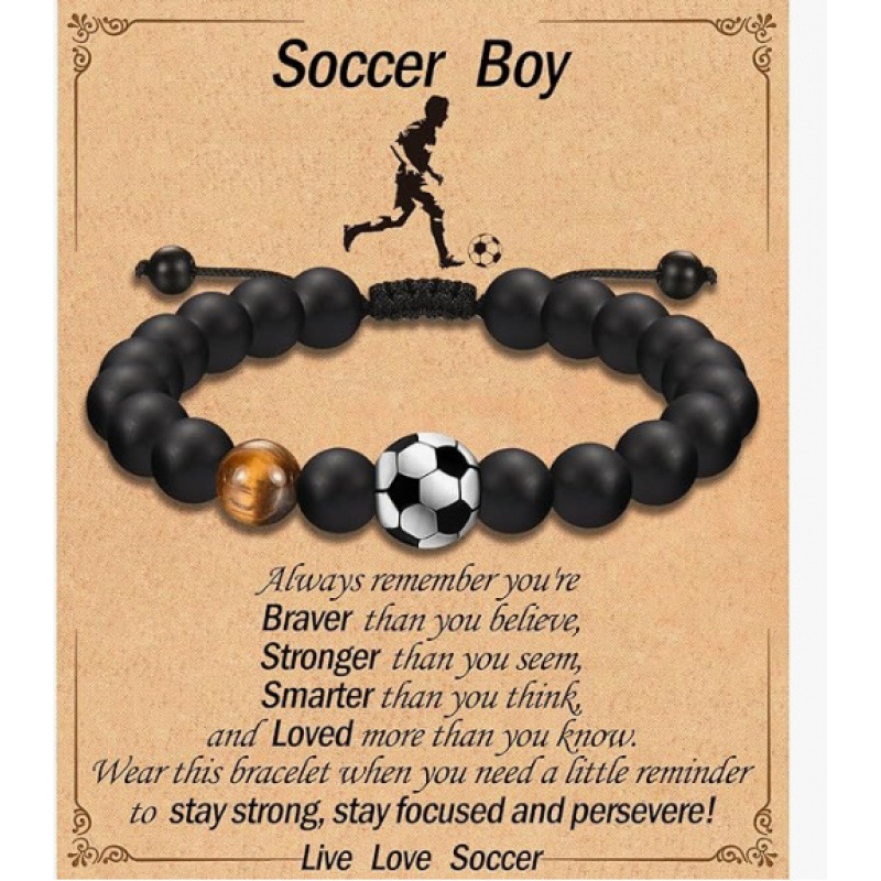 3:Soccer boy card football bracelet