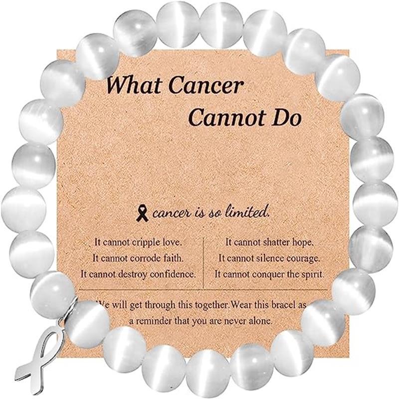 6:White Cats Eye bracelet card