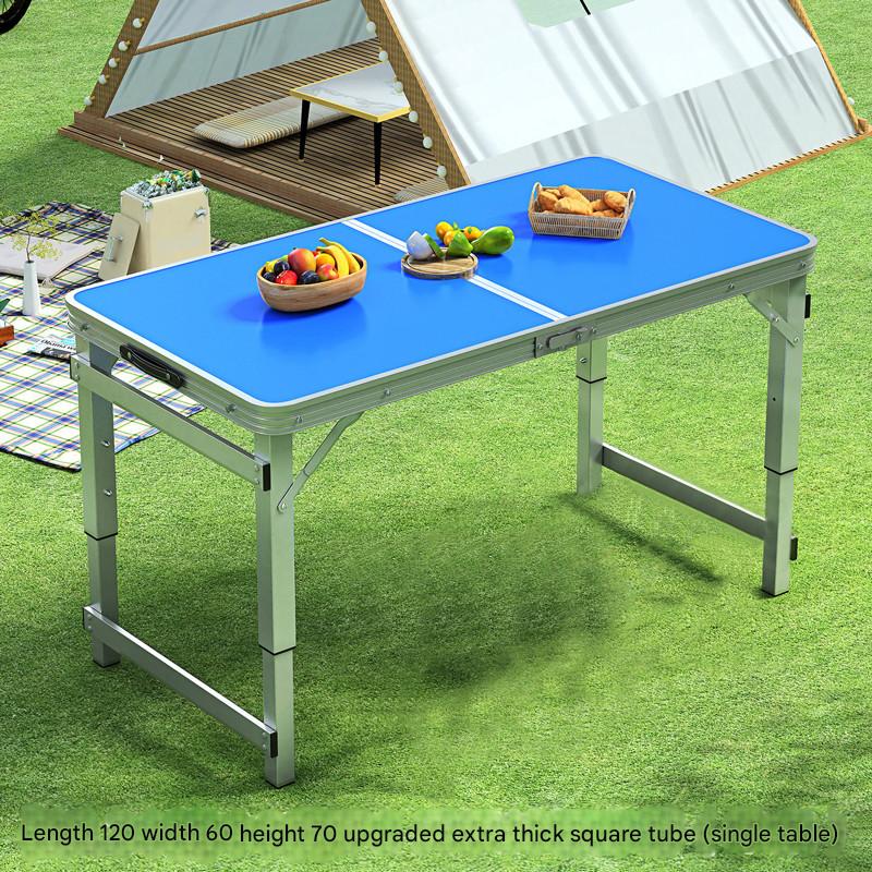 Load-bearing King   thickened square tube blue single table