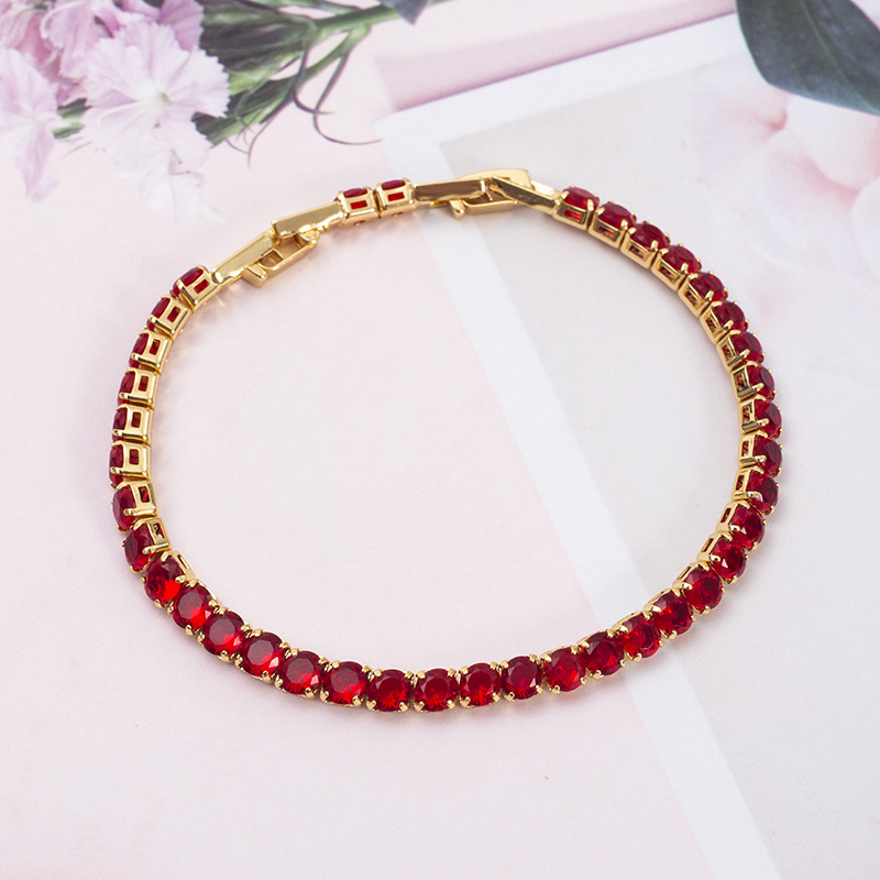8:16# bracelet gold-red
