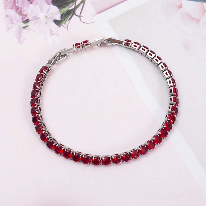 16:16# bracelet silver-red