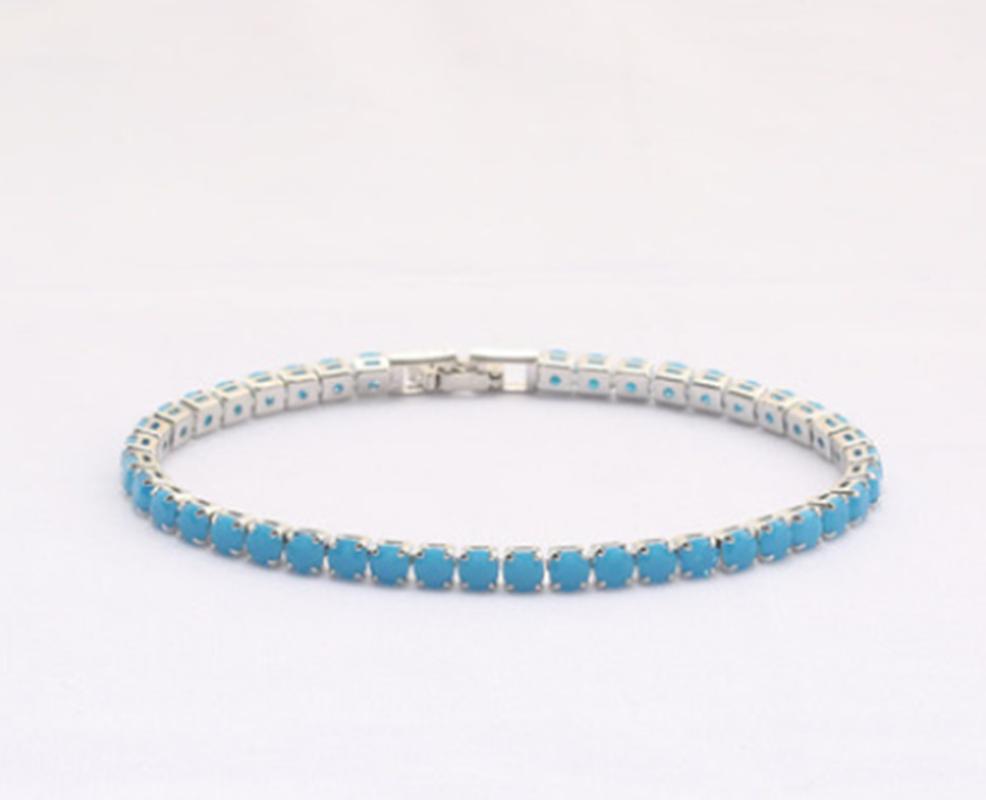 18:16# bracelet silver-blue turquoise