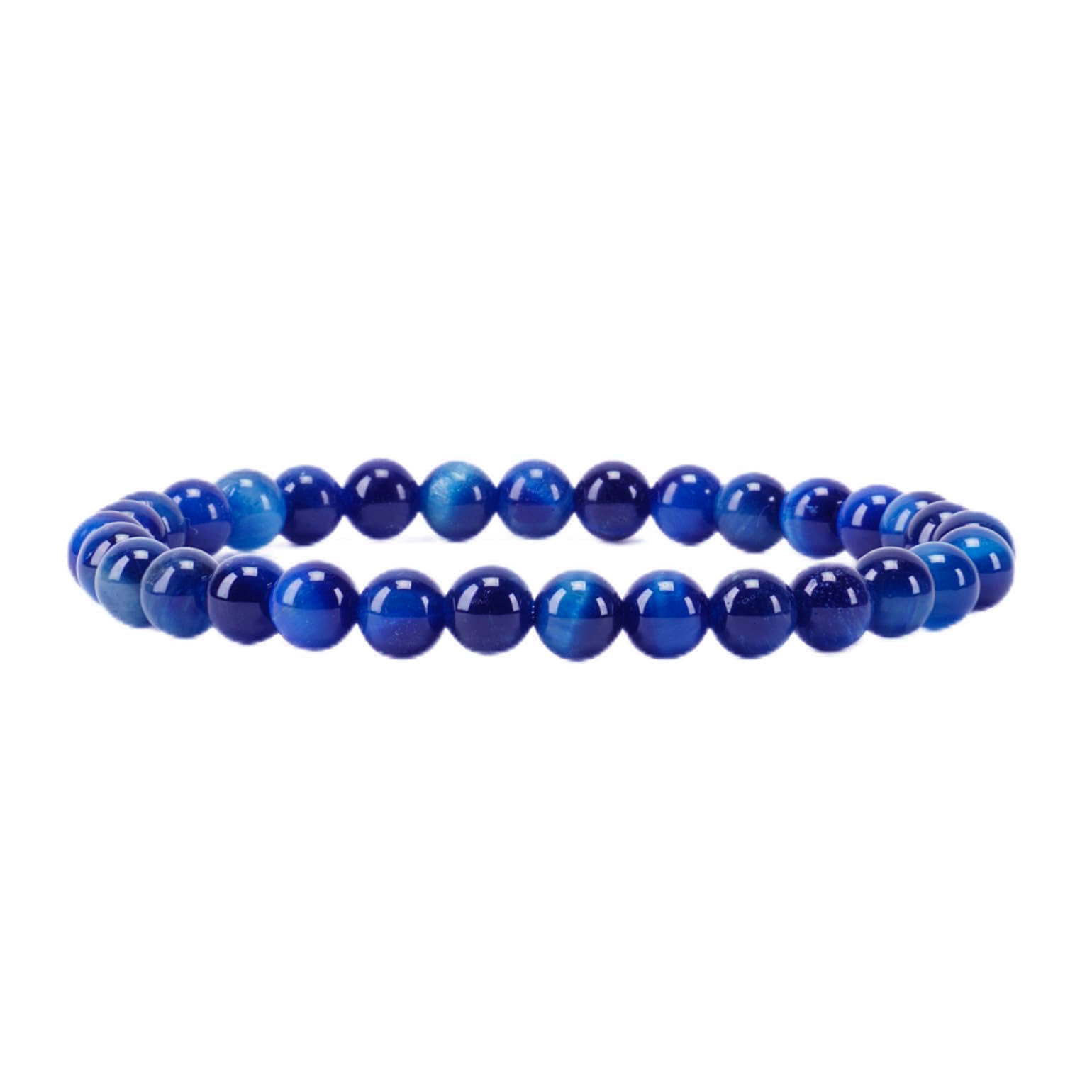 6:4mm blue tiger eye stone bracelet