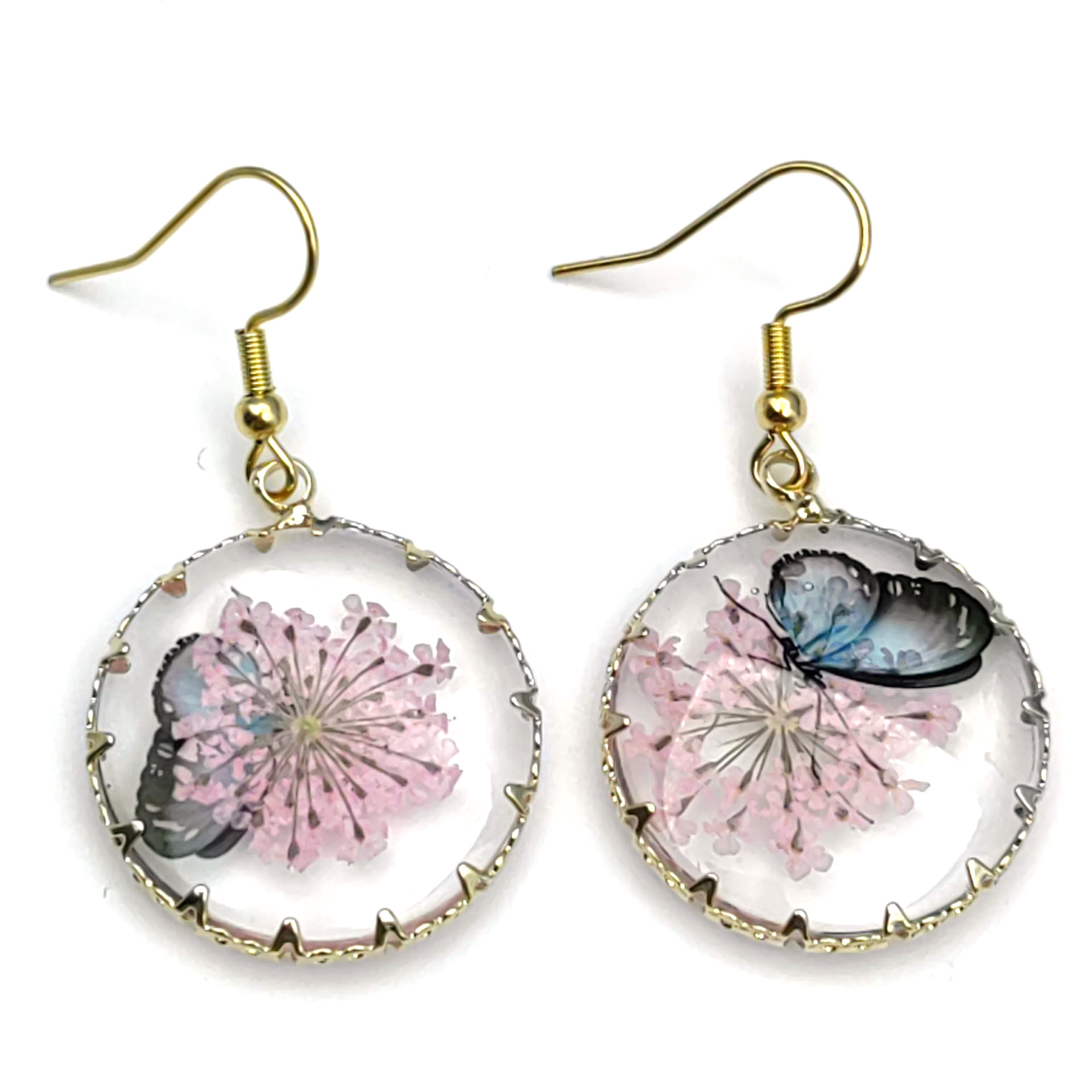 4:Pink Flower Butterfly  25x43mm