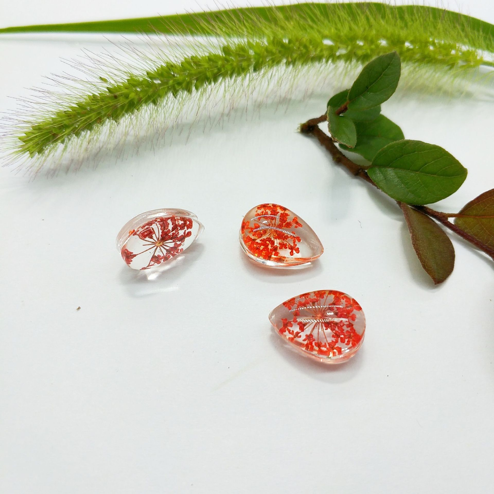 Red With copper wire