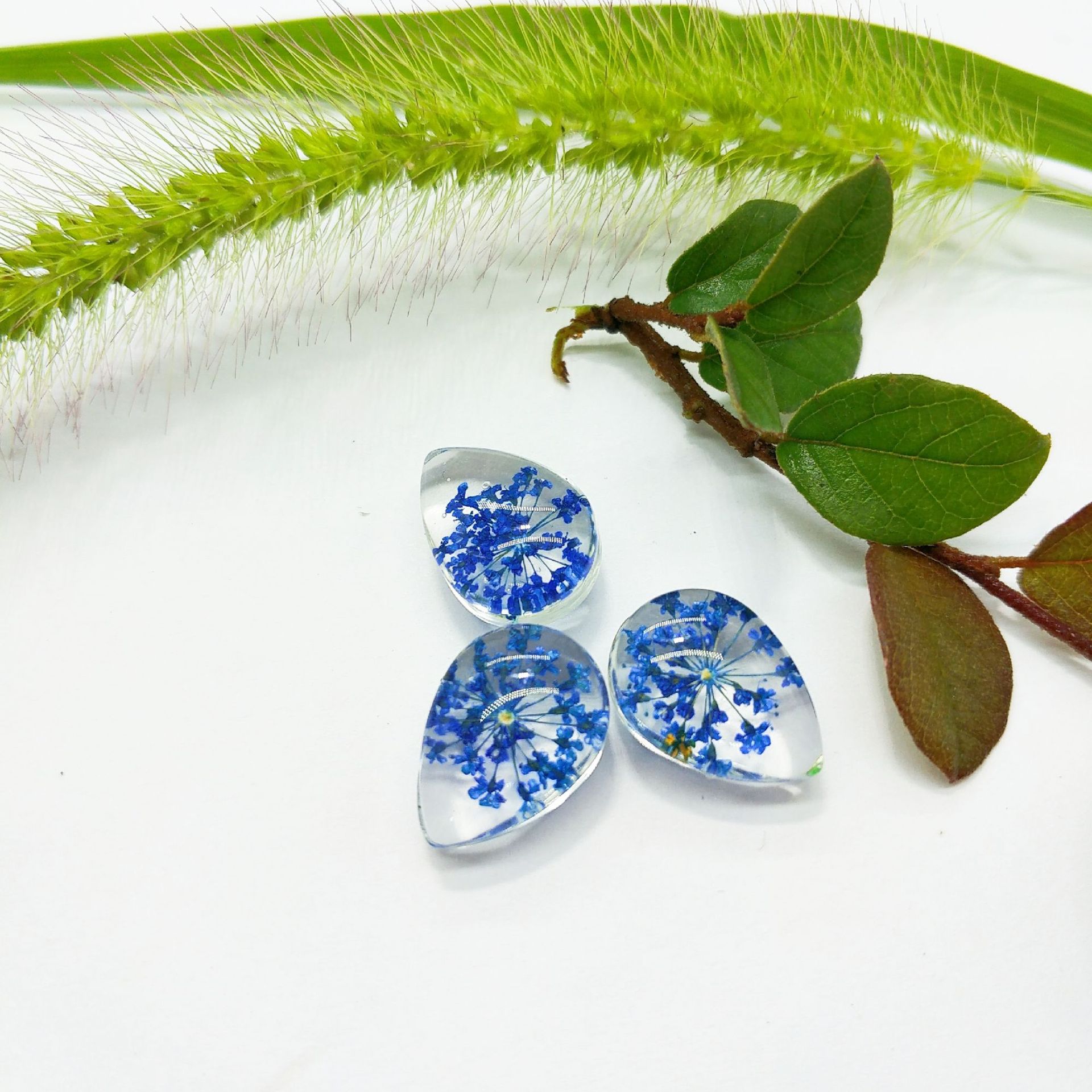 Sapphire Blue With copper wire