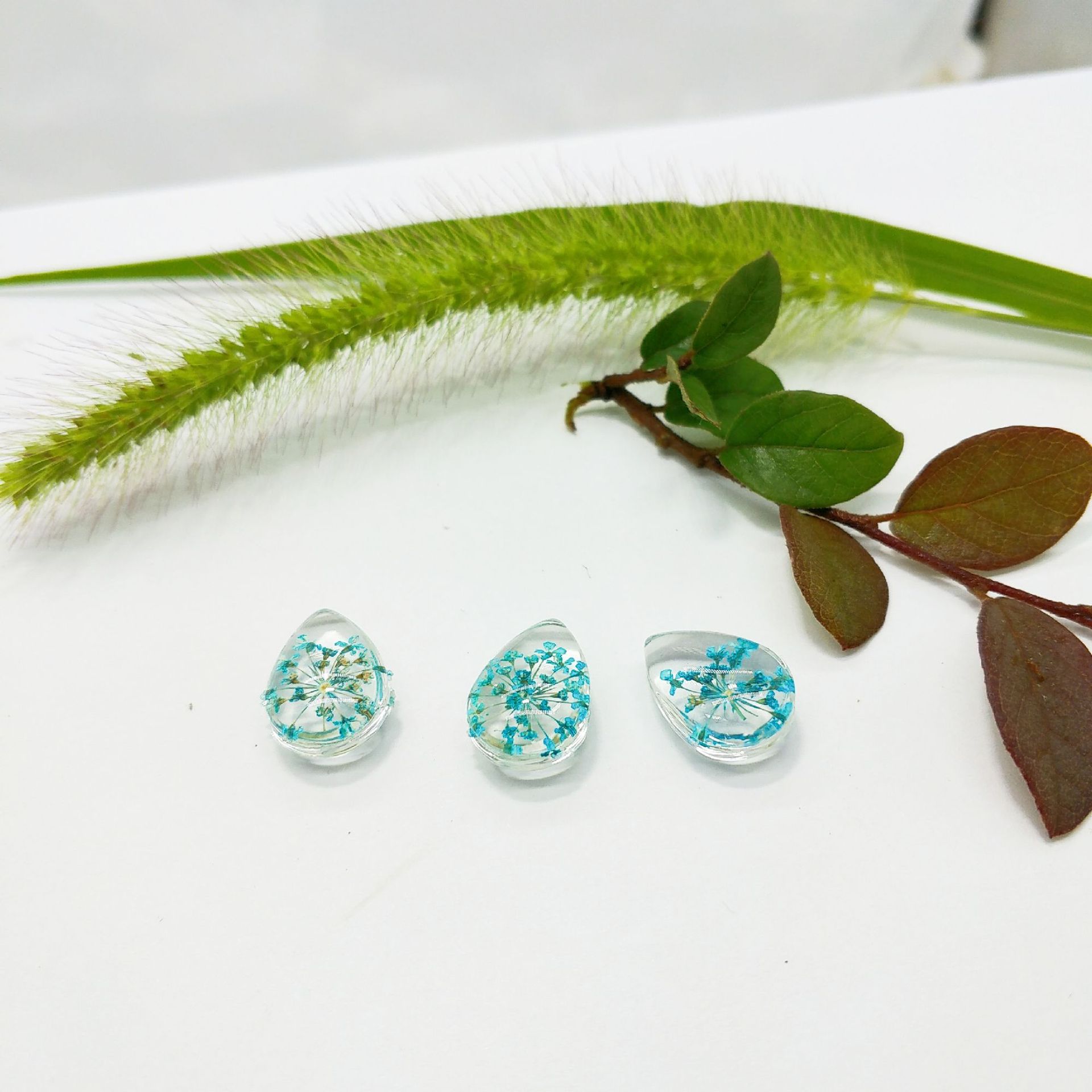 Lake Blue With copper wire