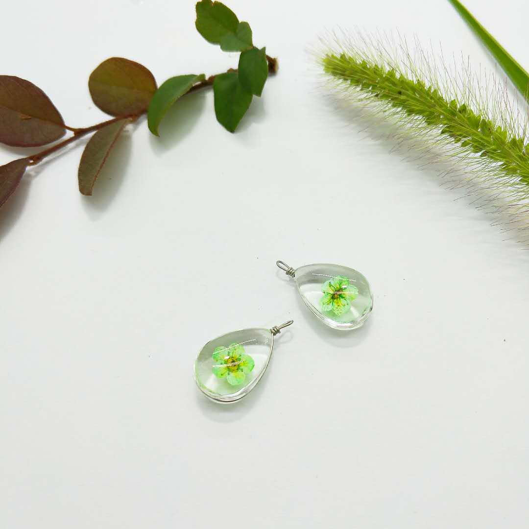 Cherry Blossom Green With copper wire