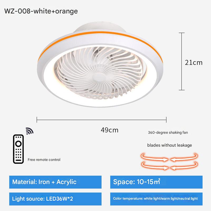 Shaking head 008 White orange light changing   Remote Control   APP   Tmall smart version