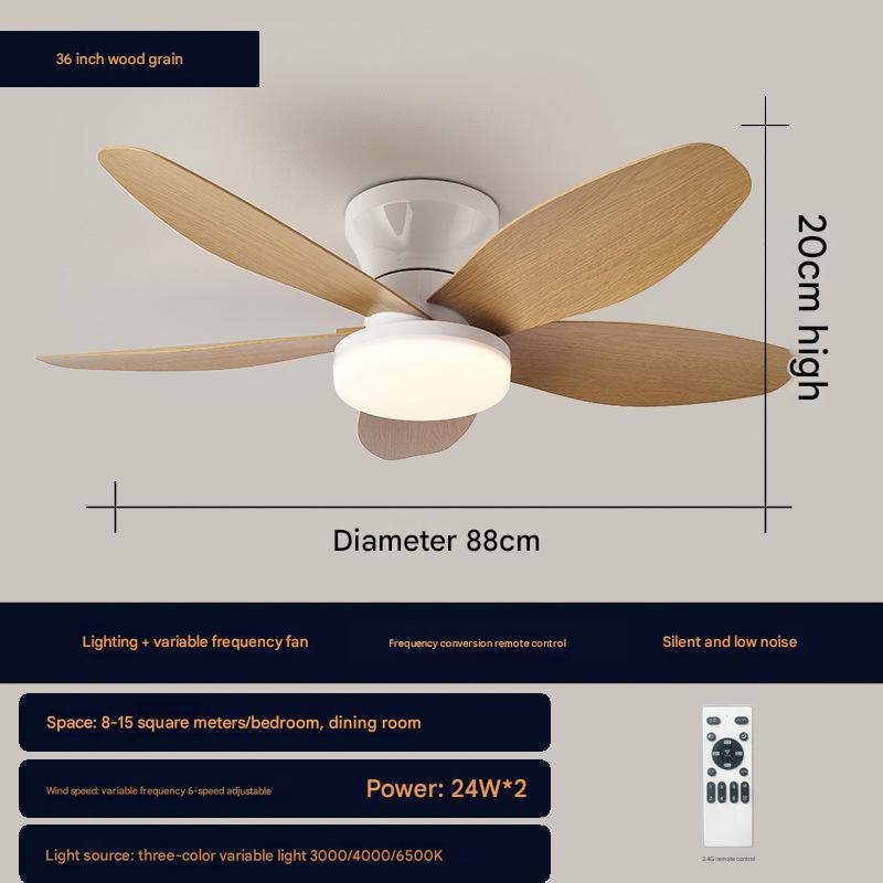 Wood grain leaves- 36inch -88cm