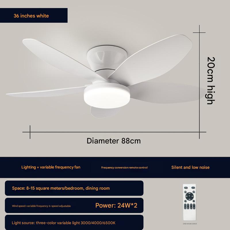 White leaves- 36inch -88cm