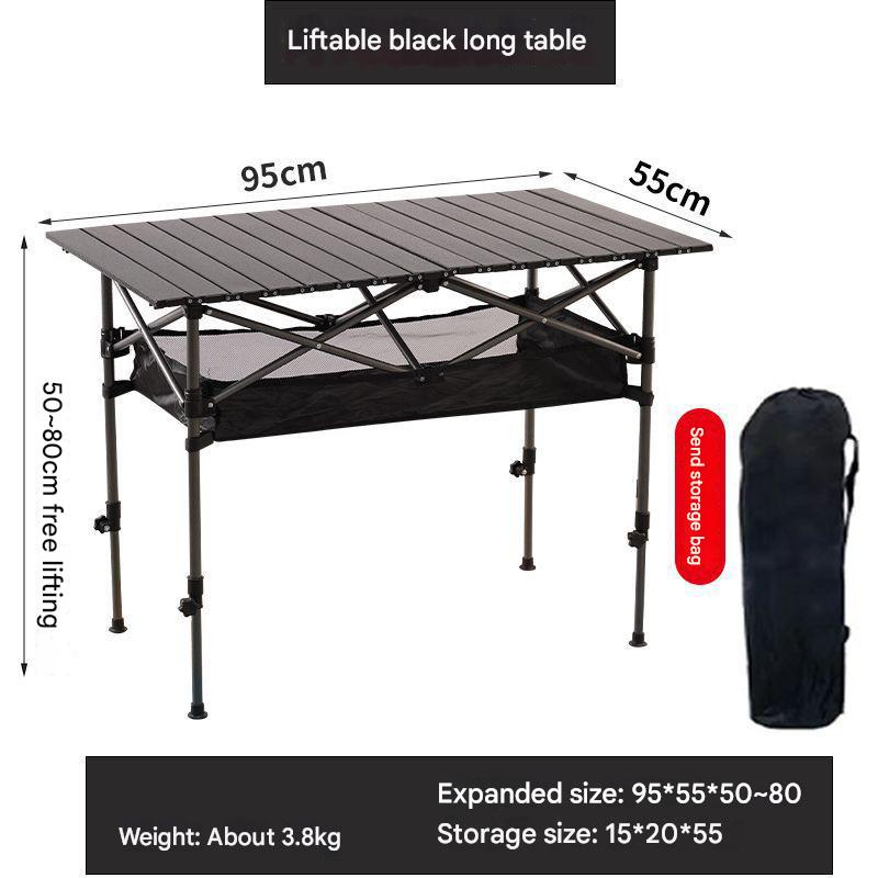 Black 95 table and net bag [can be lifted]]