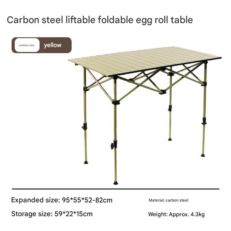 Beige 95 table [can be lifted]-reinforced table legs do not shake
