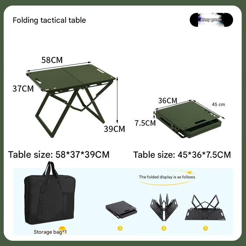 Green-tactical folding table