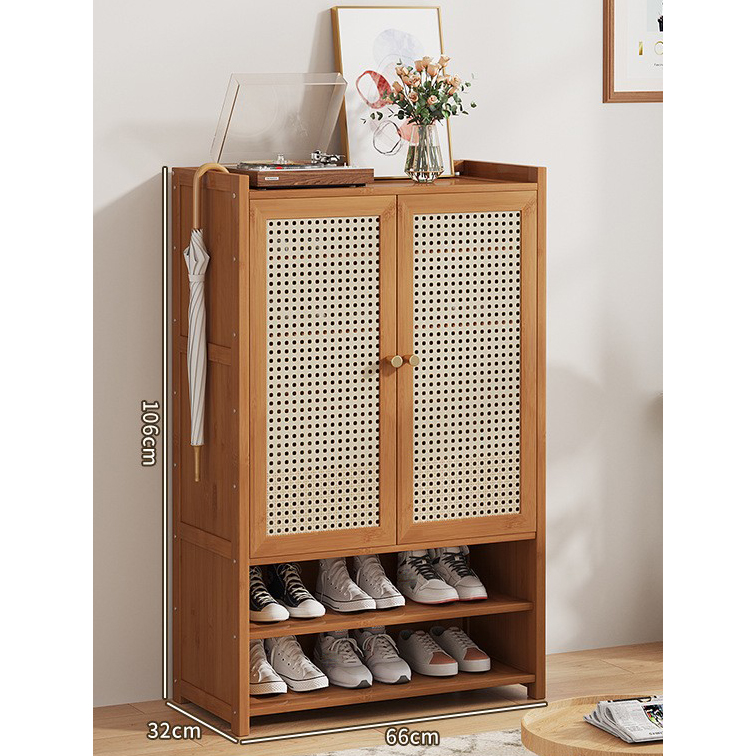 Plastic rattan door (ordinary model) 2 doors 7 layers-a870