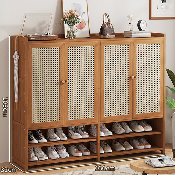 Plastic rattan door (ordinary model) 4 doors 7 layers-a874