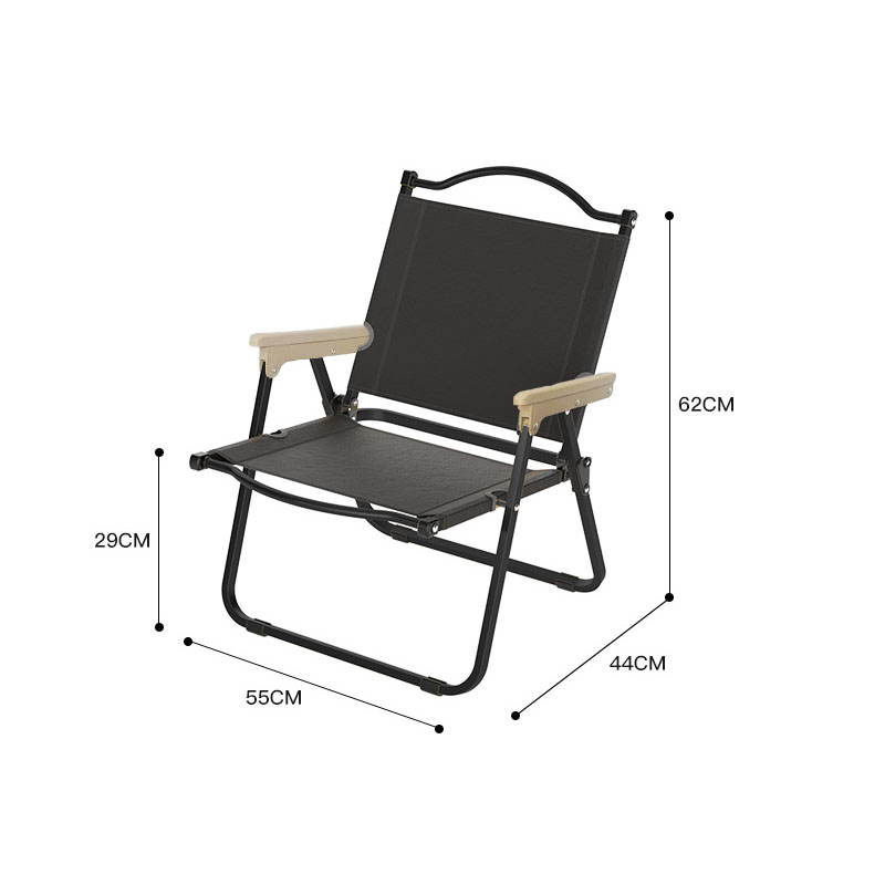 Medium black square tube [plastic armrest]