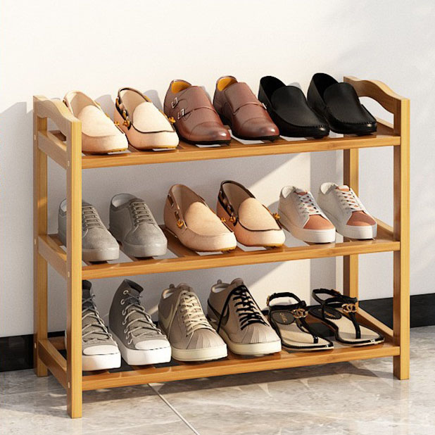 Three-layer -60 long-strip shoe rack