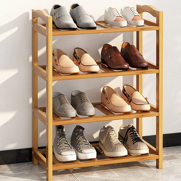 Four-layer -50 long-strip shoe rack