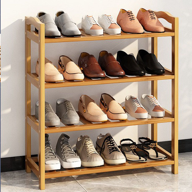 Four-layer -60 long-strip shoe rack