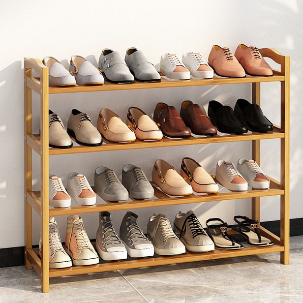 Four-layer -80 long-strip shoe rack