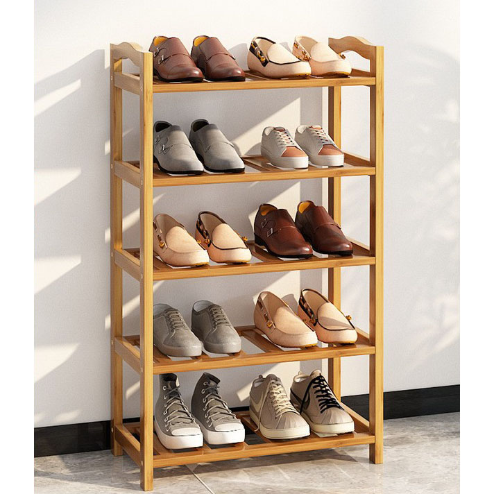 Five-layer -50 long-strip shoe rack