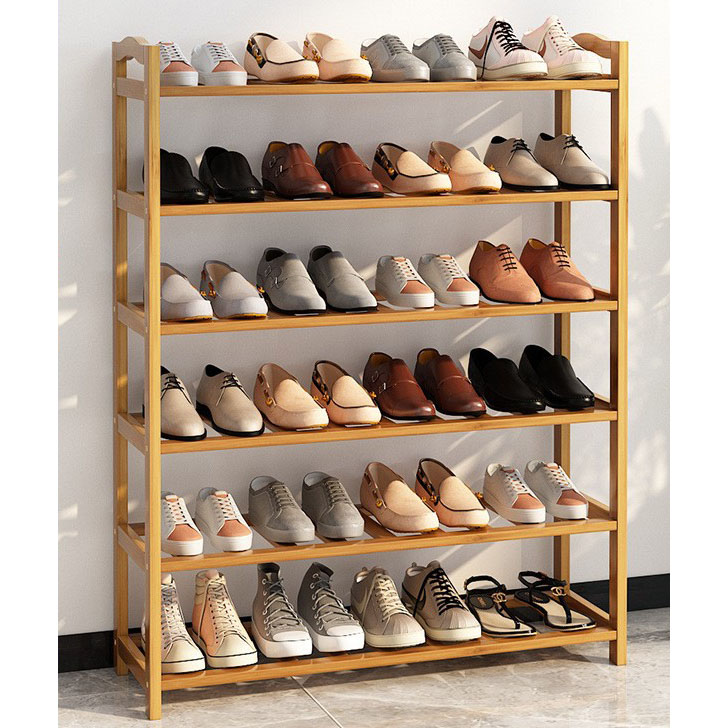 Six-layer -80 long-strip shoe rack