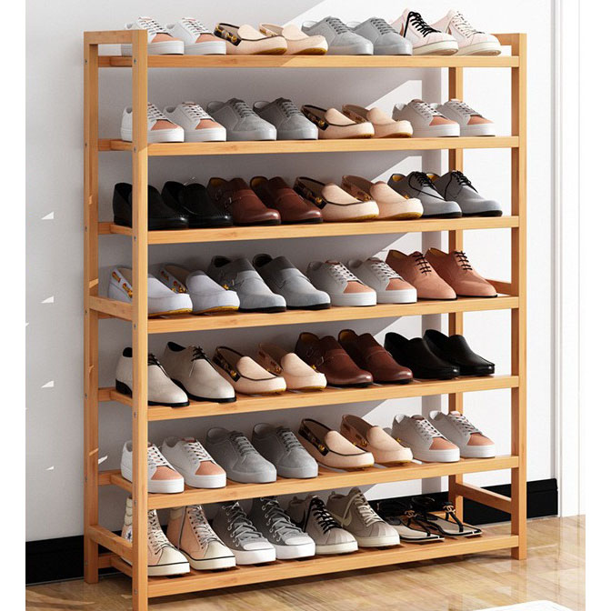 Seven-layer -80 long-strip shoe rack