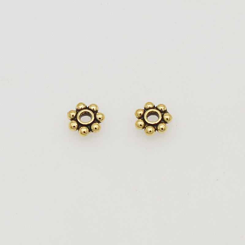 12 Ancient Gold 5.5x1.7mm hole 1.5mm