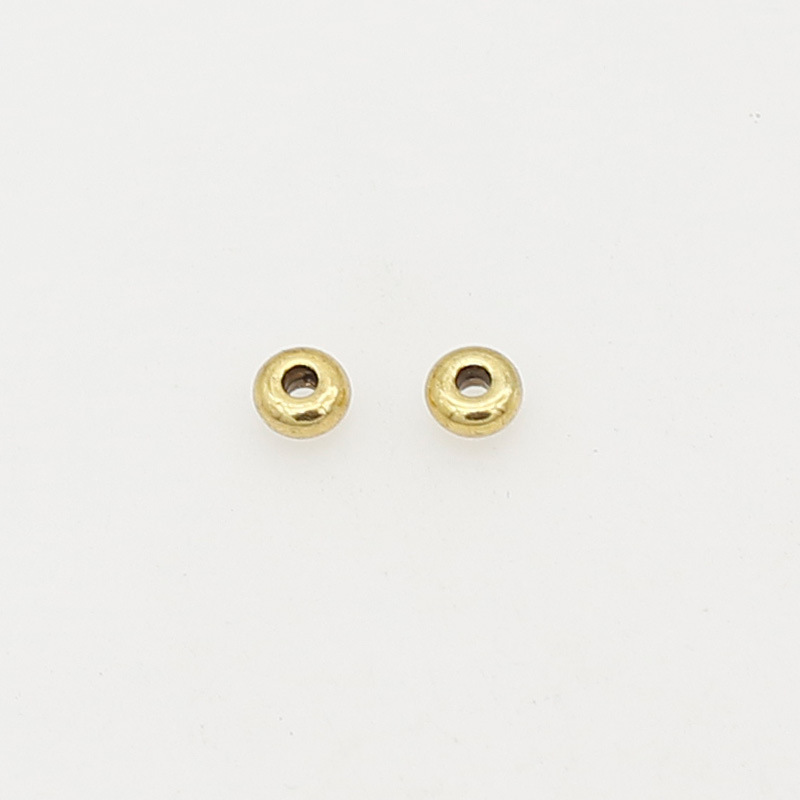 13 ancient gold 4.5x2mm hole 1.5mm