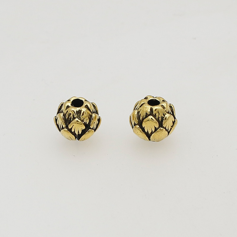 6:3 Ancient Gold 10x9mm hole 2.5mm