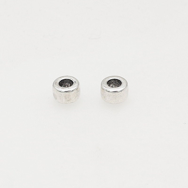 17:9 ancient silver 6x4.5mm hole 3.4mm
