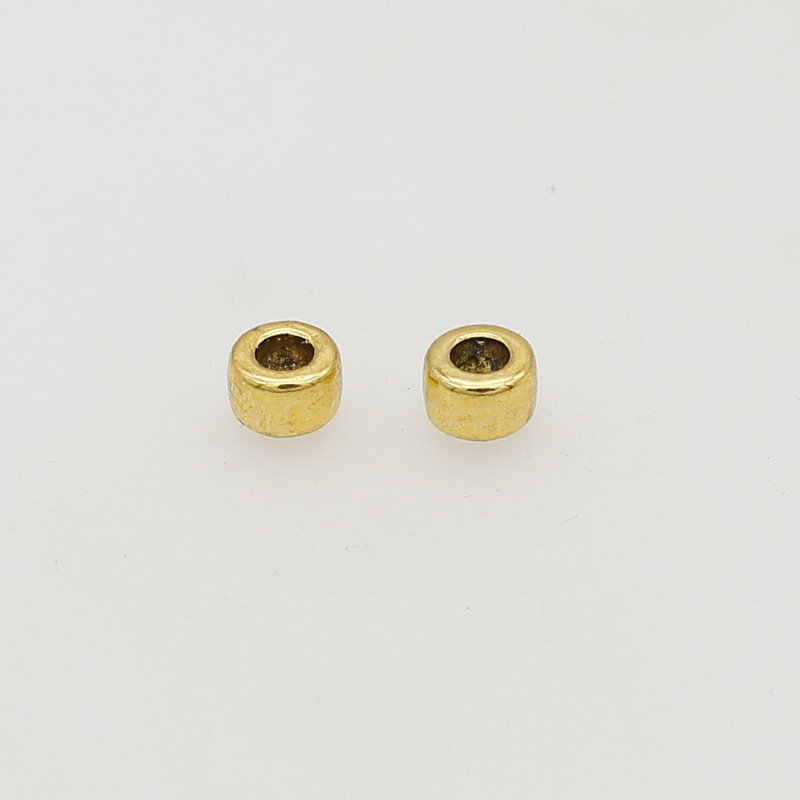 18:9 ancient gold 6x4.5mm hole 3.4mm