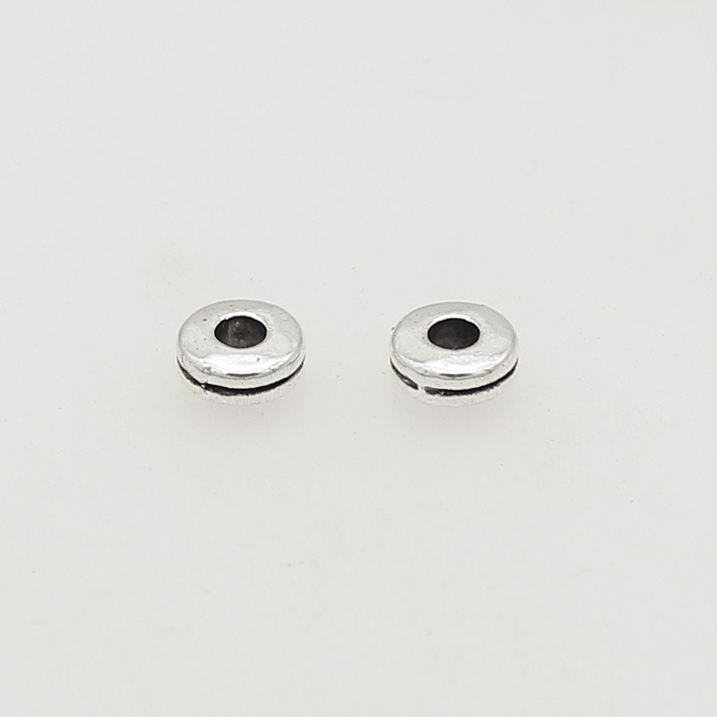19:10 ancient silver 6x2.5mm hole 2.5mm