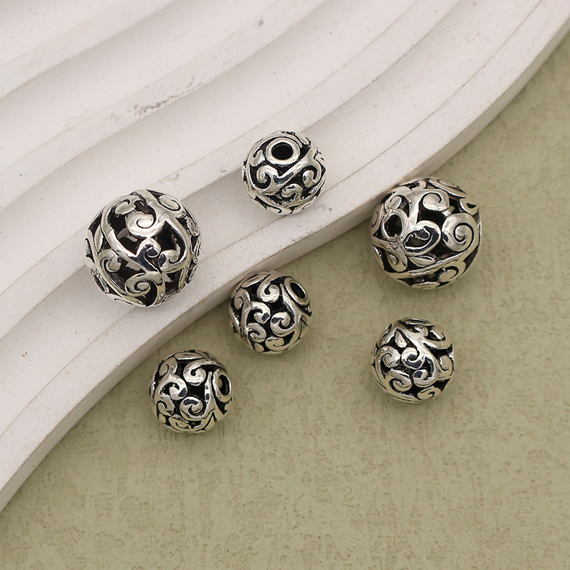 Ancient silver 14mm hole 2mm