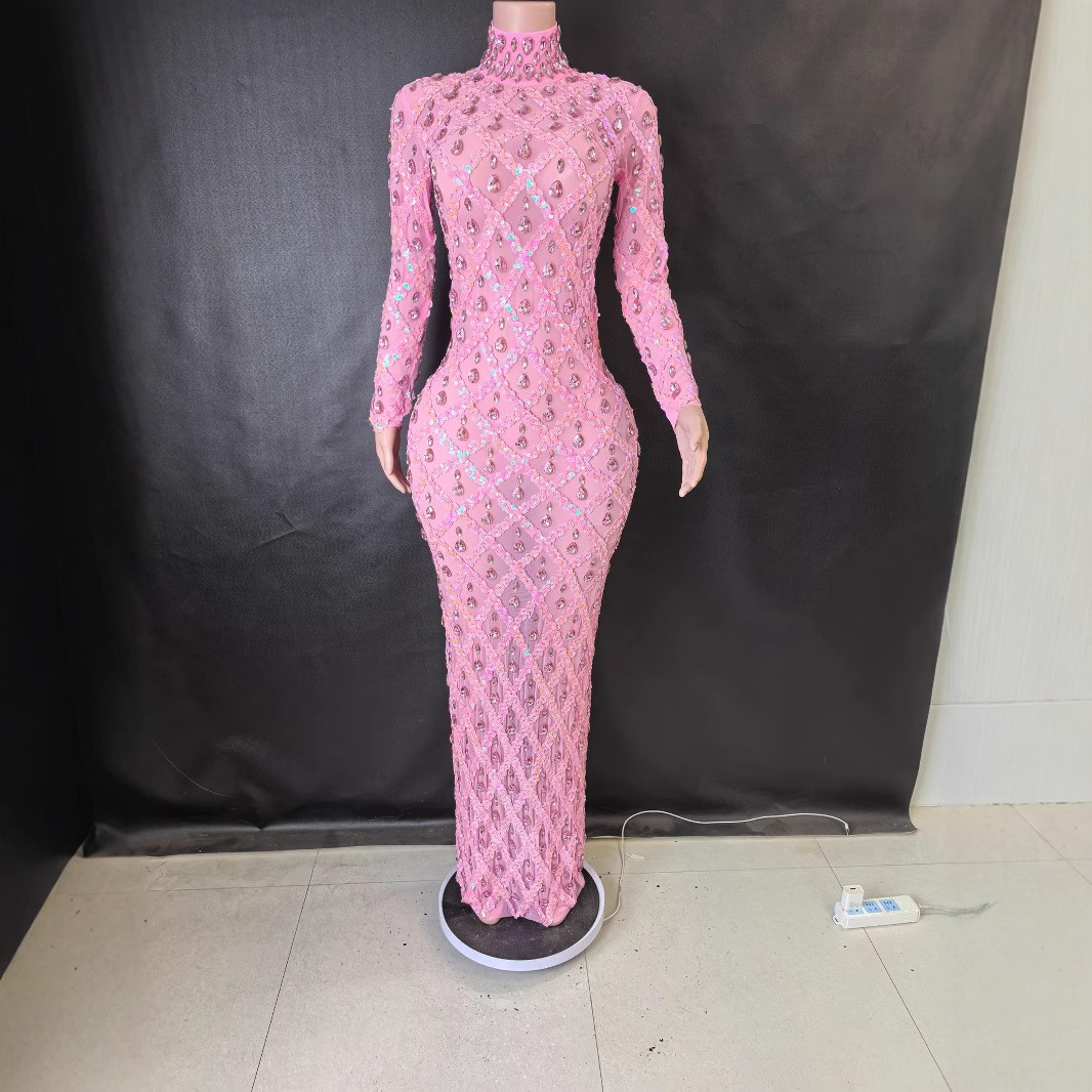 Long sleeve pink long