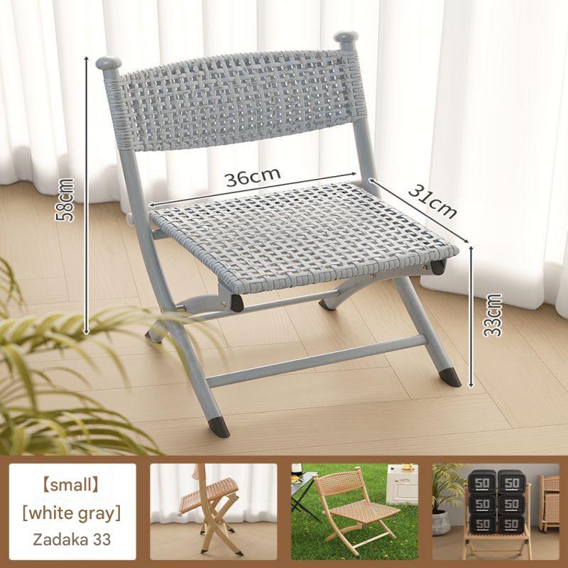 Solid and elegant gray small size double layer high quality rattan hand woven