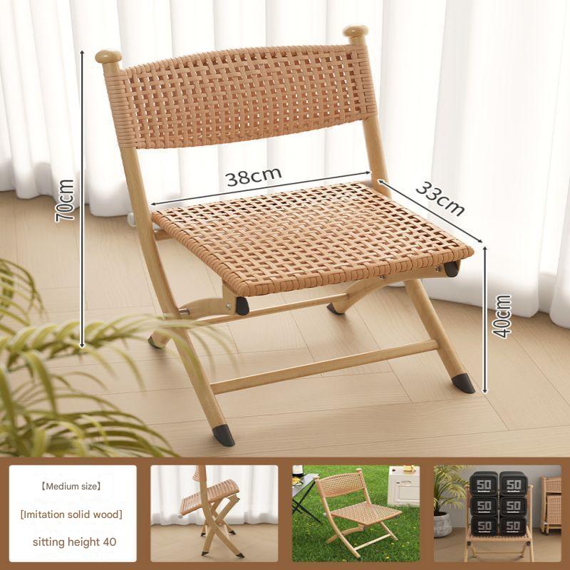 Solid Log Color Medium Double Top Quality Rattan Hand Woven