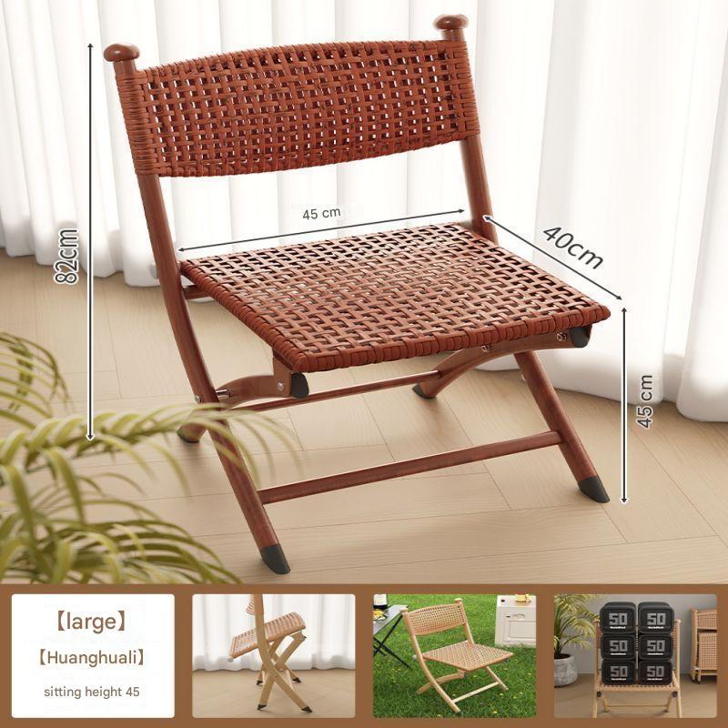 Solid Huanghua Pear Large Double Layer High Quality Rattan Hand Woven