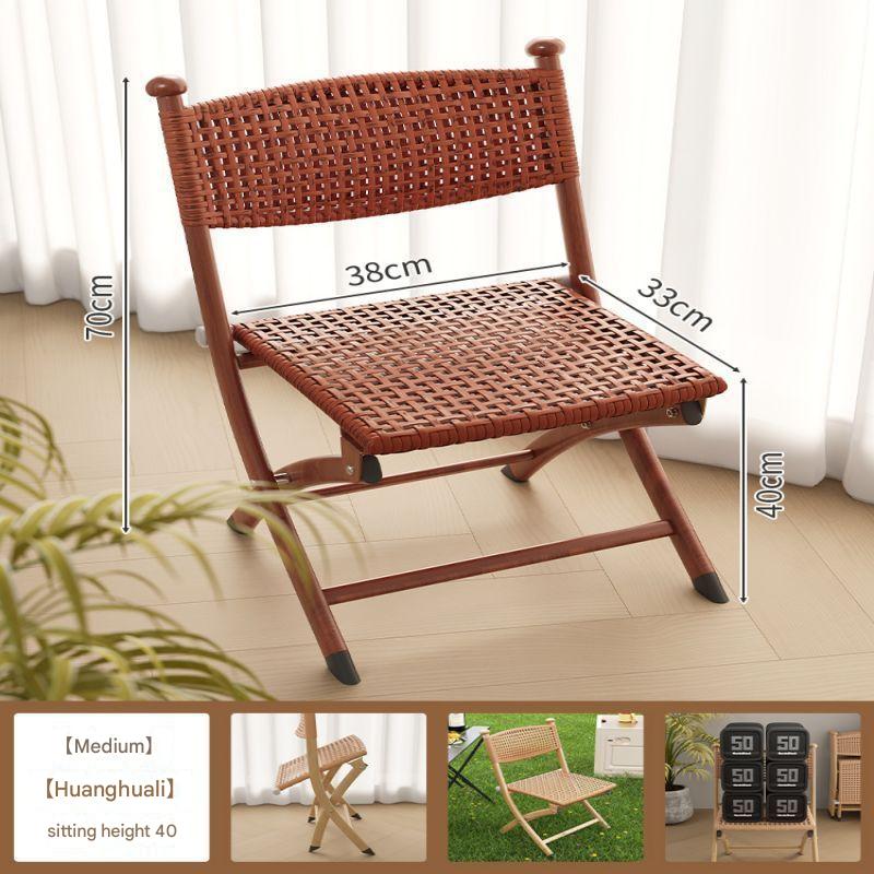 Solid Huanghua Pear Medium Double Top Quality Rattan Hand Woven