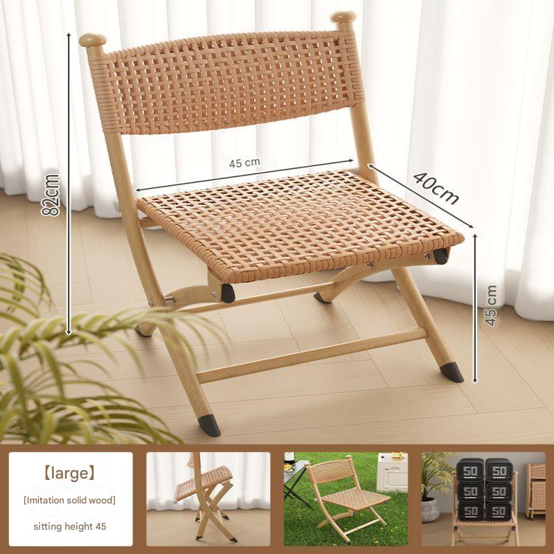 Solid Log Color Large Double Top Quality Rattan Hand-Woven