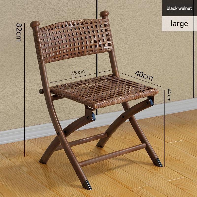 Robust Black Walnut Large Double Layer High Quality Rattan Hand Woven