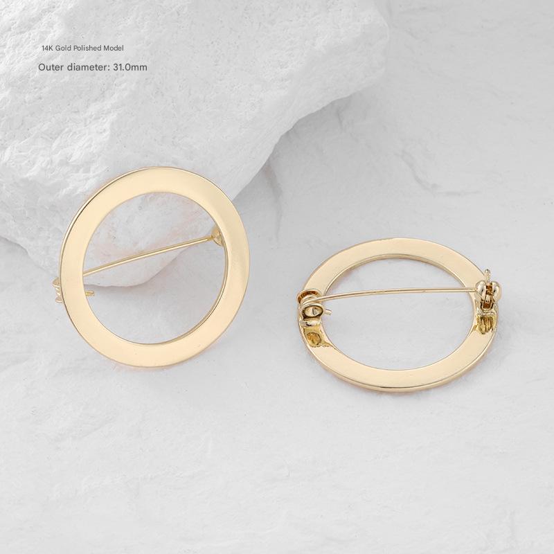 1:14k gold ring brooch-31mm/free shipping for orders over 29