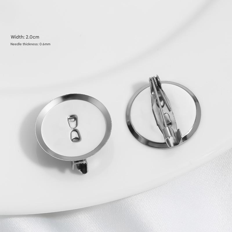 11:20mm brooch tray (iron) [20 pieces]/free shipping for orders over 29